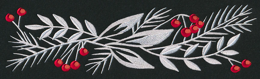 Christmas Bliss Border (Whitework)