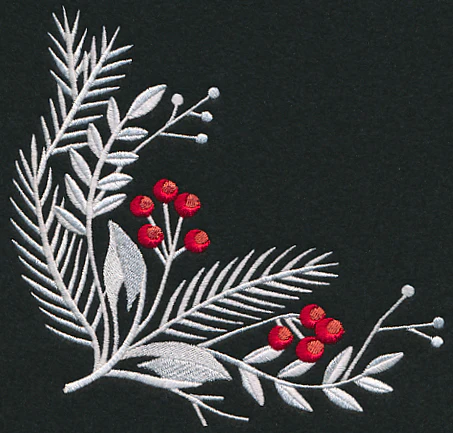 Christmas Bliss Corner (Whitework)