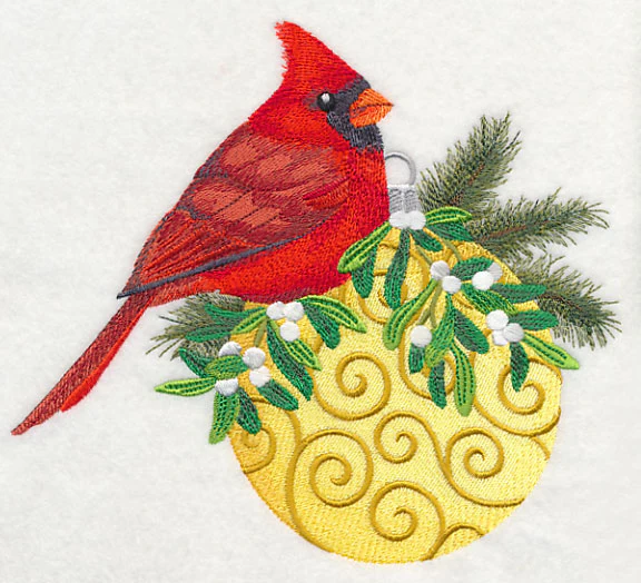 Christmas Cardinal on Ornament - Image 4
