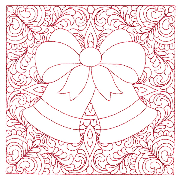 Christmas Charms Quilting Square - Bells (Double Run) - Image 6