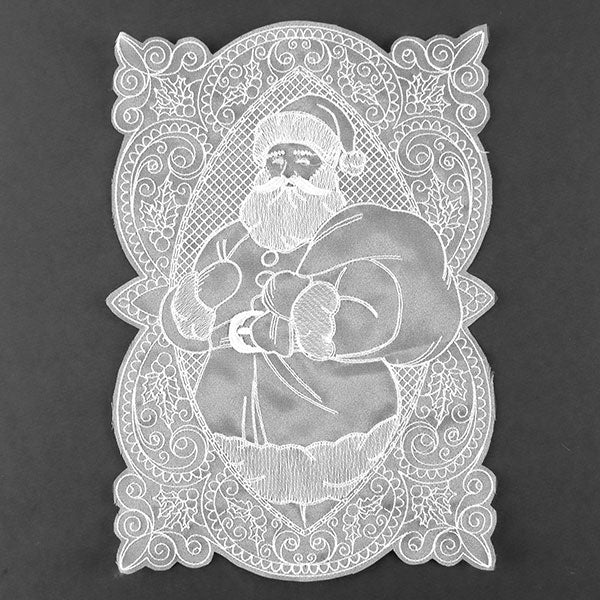 Christmas Cheer Santa Doily (Organza) - Image 6