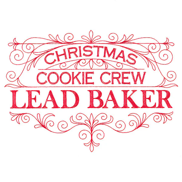 Christmas Cookie Crew Lead Baker Sign - Image 8