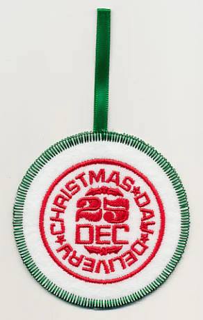 Christmas Day Delivery Ornament (In-the-Hoop)