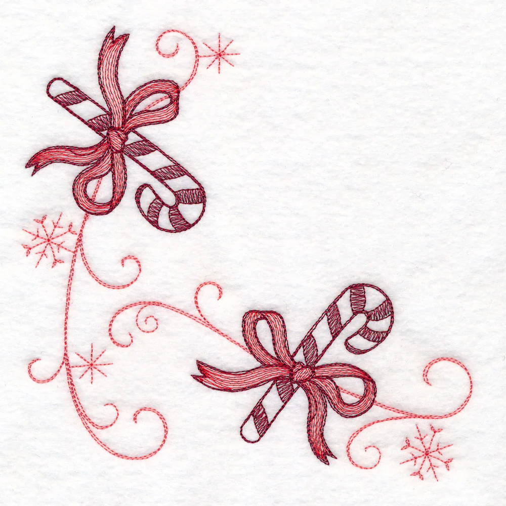 Christmas Delft Candy Cane Corner