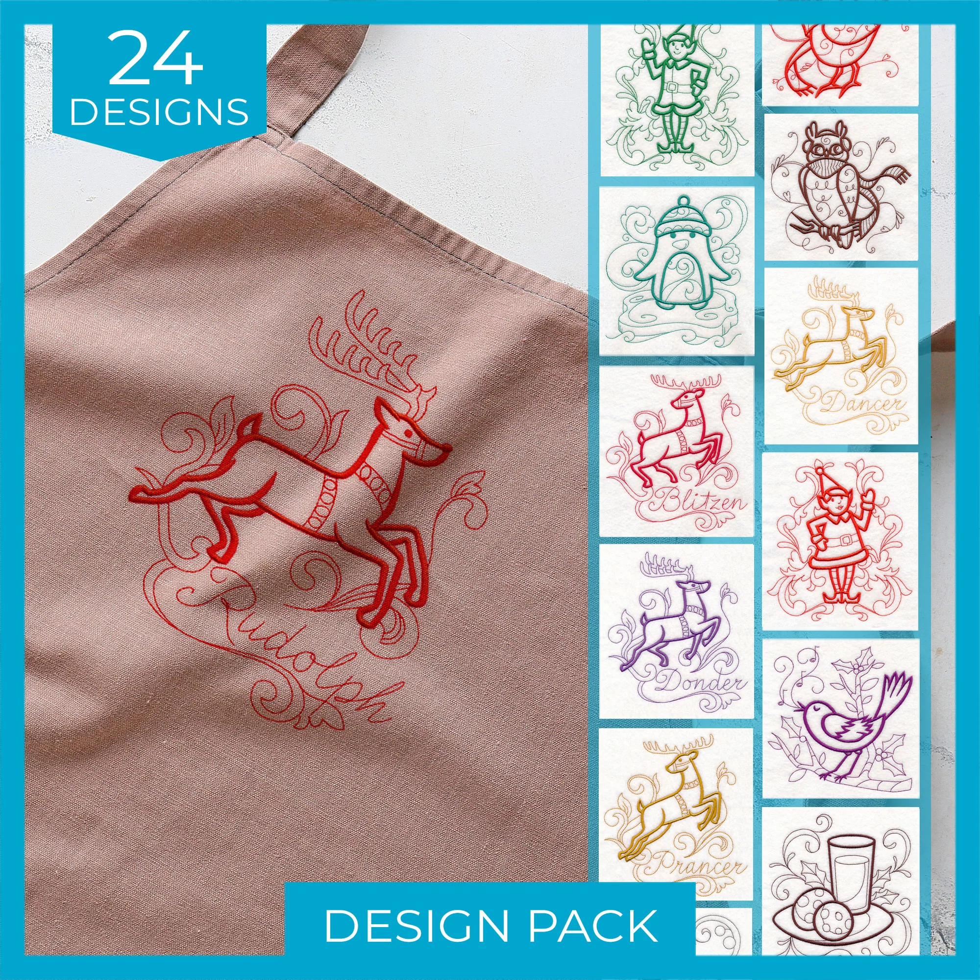 Christmas Doodles Design Pack - Image 4