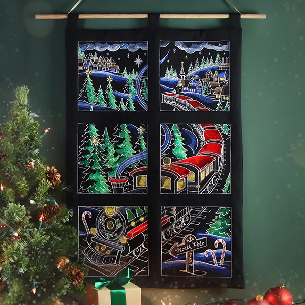 Christmas Express Train Scene Panel 2 - Image 6