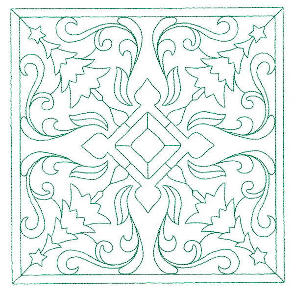 Christmas Filigree Quilting - Trees (Double Run) - Image 2