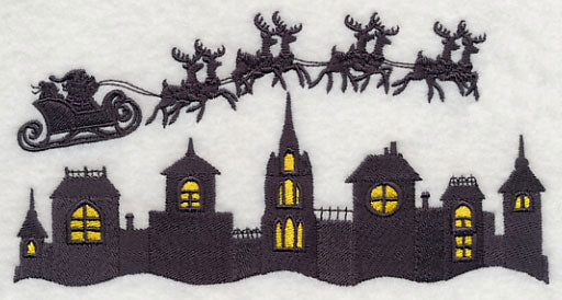 Christmas Flight Silhouette Scene - Image 4