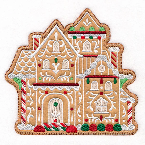 Christmas Gingerbread Mansion (Heirloom Applique) - Image 5