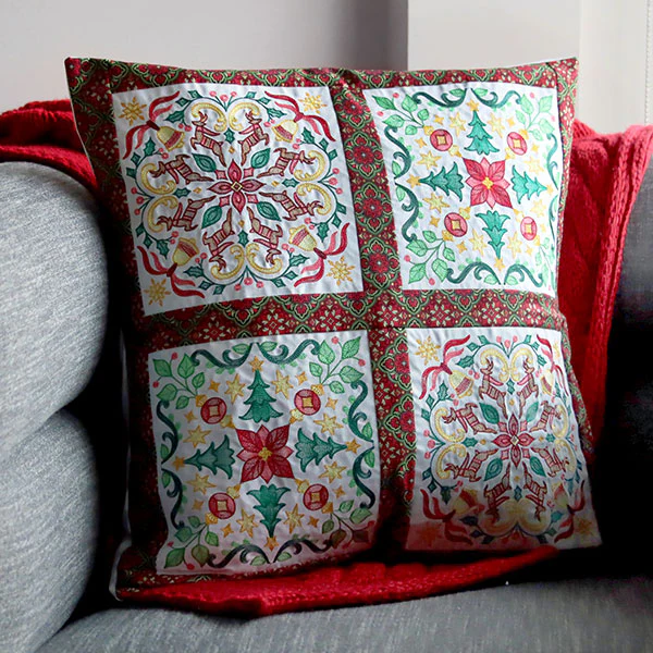 Christmas Kaleidoscope Reindeer Square - Image 2