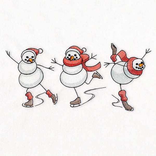 Christmas Magic Snowmen Skating - Image 10