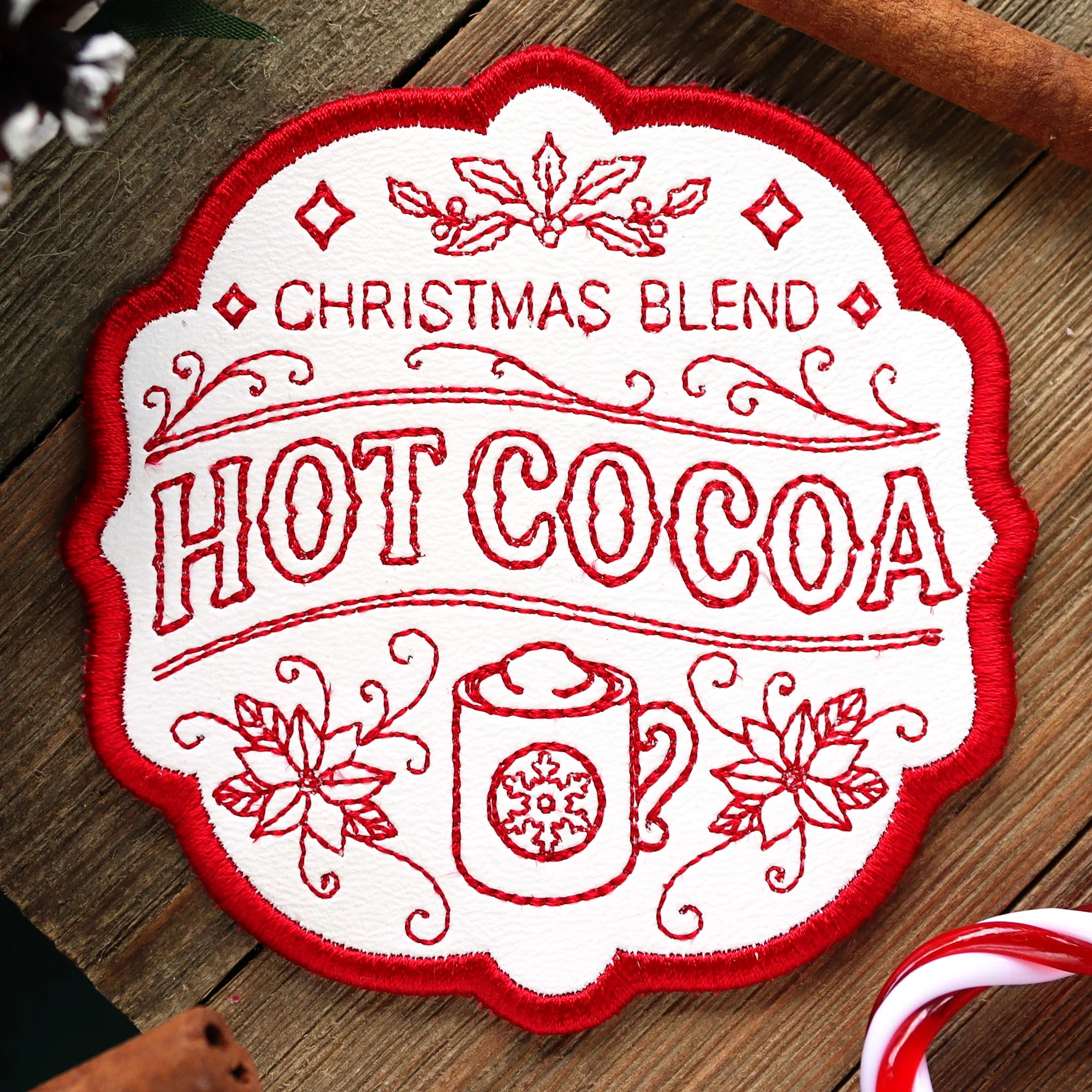Christmas Market Coaster - Hot Cocoa - Image 3