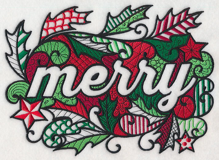 Christmas Merry (Blackwork) - Image 5