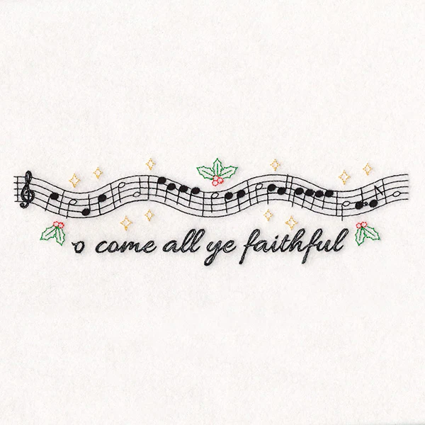 Christmas Music Borders - O Come All Ye Faithful - Image 5