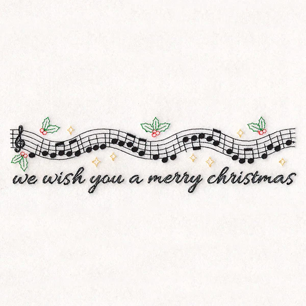Christmas Music Borders - We Wish You Merry Christmas