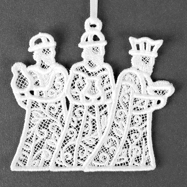 Christmas Nativity Treasures - Three Wise Men (Lace) - Image 2