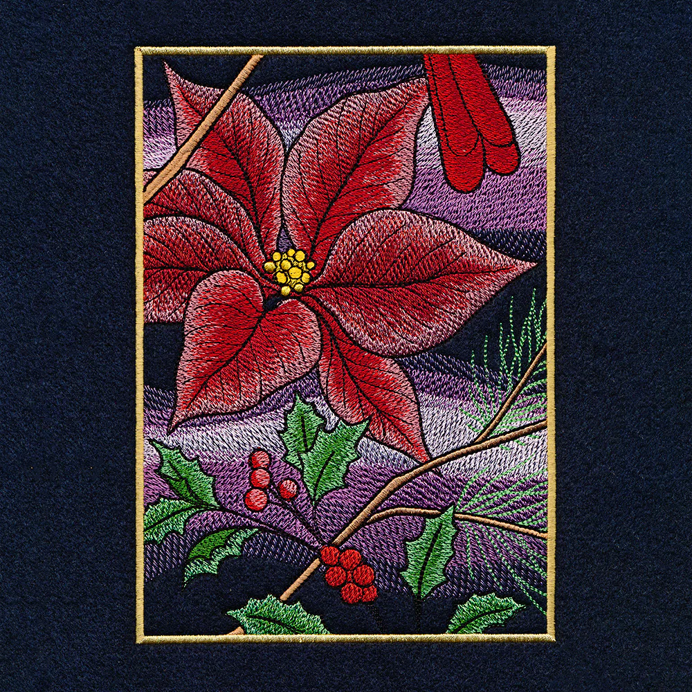 Christmas Night Cardinals Panel Scene - Image 10