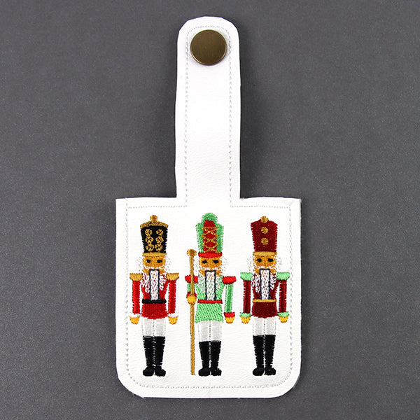 Christmas Nutcrackers Hand Sanitizer Keychain (In-the-Hoop) - Image 2