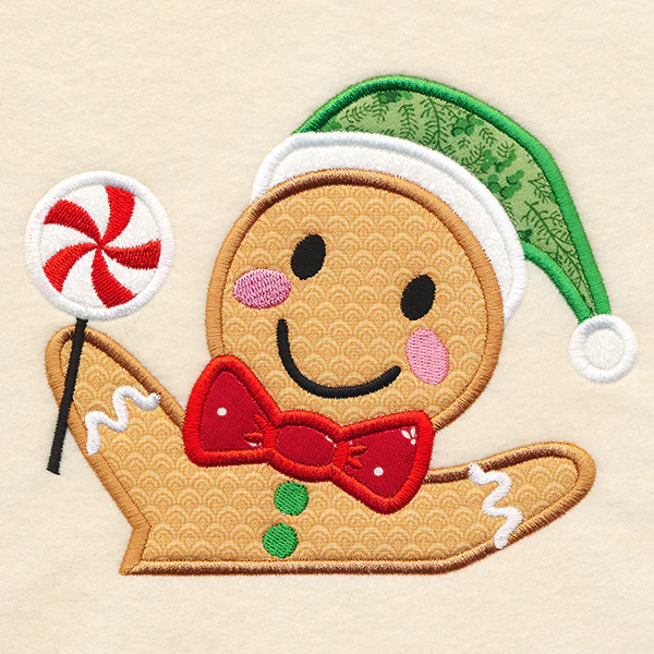 Christmas on the Edge - Gingerbread Man (Applique) - Image 2