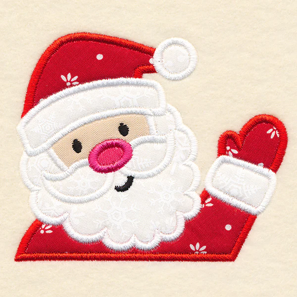 Christmas on the Edge - Santa (Applique) - Image 3
