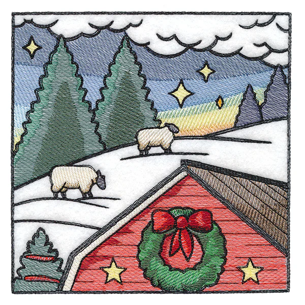 Christmas on the Farm Scene - Block 2 - Image 7