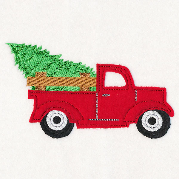 Christmas On-the-Go - Retro Truck (Crafty Cut Applique) - Image 2