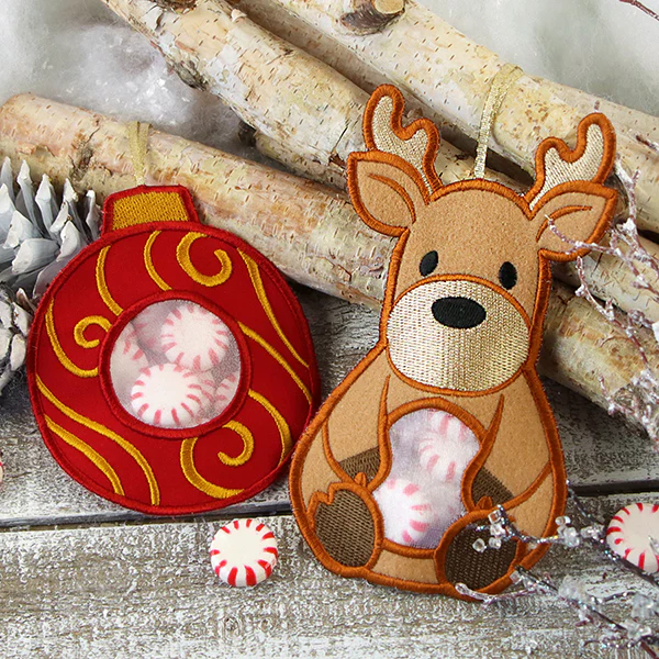 Christmas Ornament Candy Holder (In-the-Hoop) - Image 10
