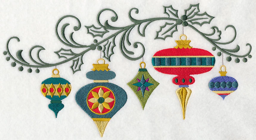 Christmas Ornament Filigree Spray