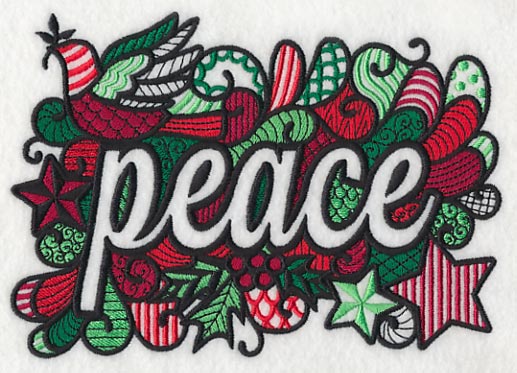 Christmas Peace (Blackwork) - Image 4