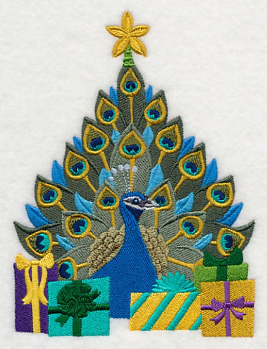 Christmas Peacock Tree - Image 2