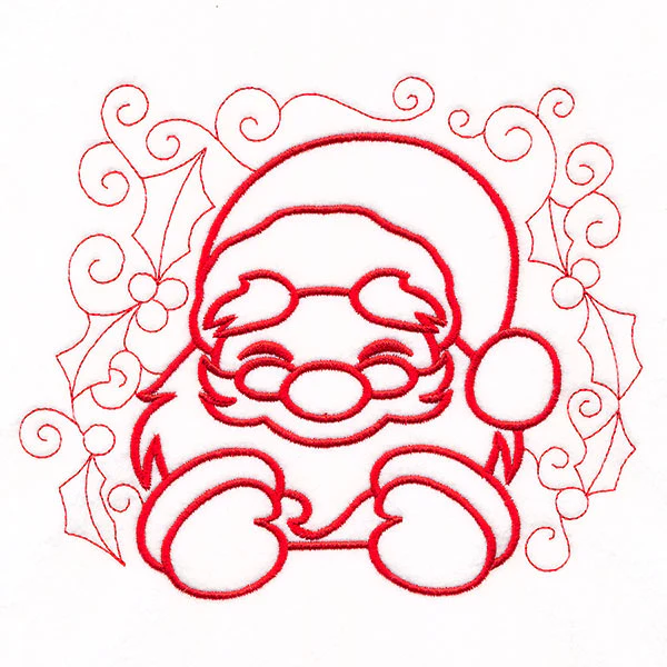 Christmas Peeking Doodles - Santa - Image 3
