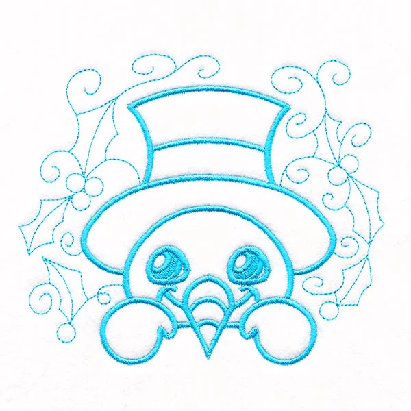 Christmas Peeking Doodles - Snowman - Image 4