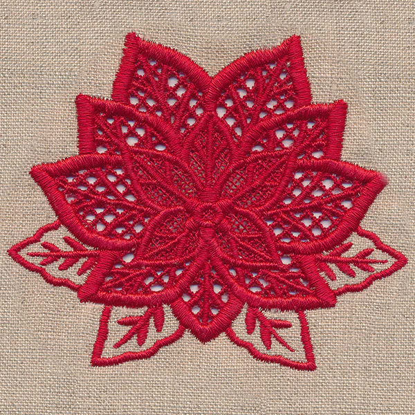 Christmas Poinsettia (Cutwork) - Image 2