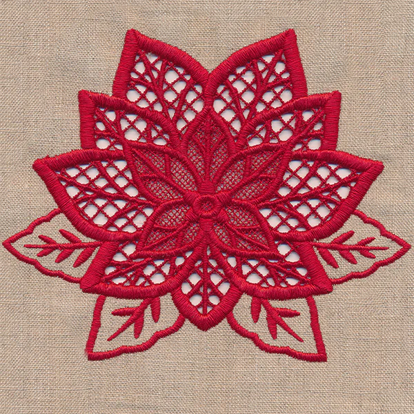 Christmas Poinsettia (Cutwork) - Image 3