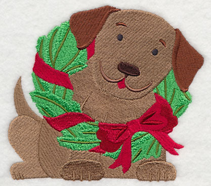 Christmas Puppy Wreath - Image 3