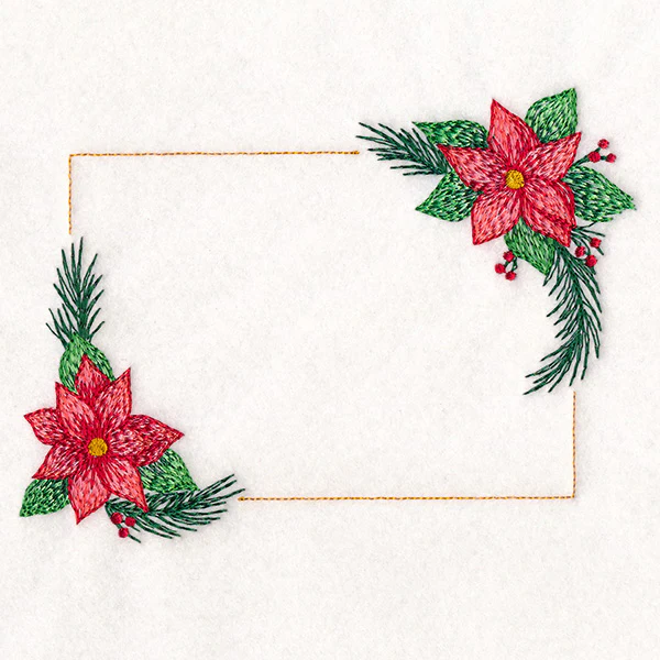 Christmas Quilt Labels - Poinsettias - Image 3