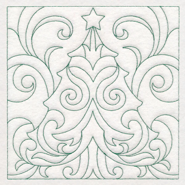 Christmas Quilting - Tree (Double Run)