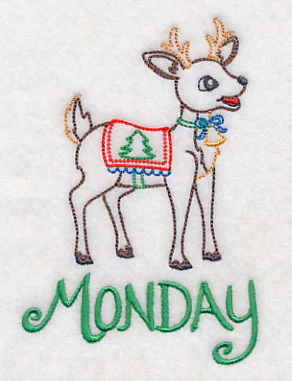 Christmas Reindeer - Monday (Vintage) - Image 3