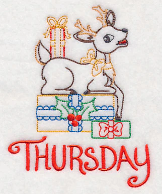 Christmas Reindeer - Thursday (Vintage) - Image 3