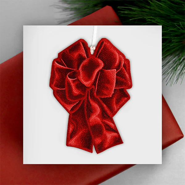 Christmas Ribbon Ornament (In-the-Hoop) - Image 6