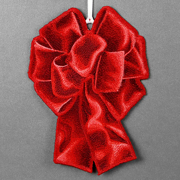 Christmas Ribbon Ornament (In-the-Hoop) - Image 8