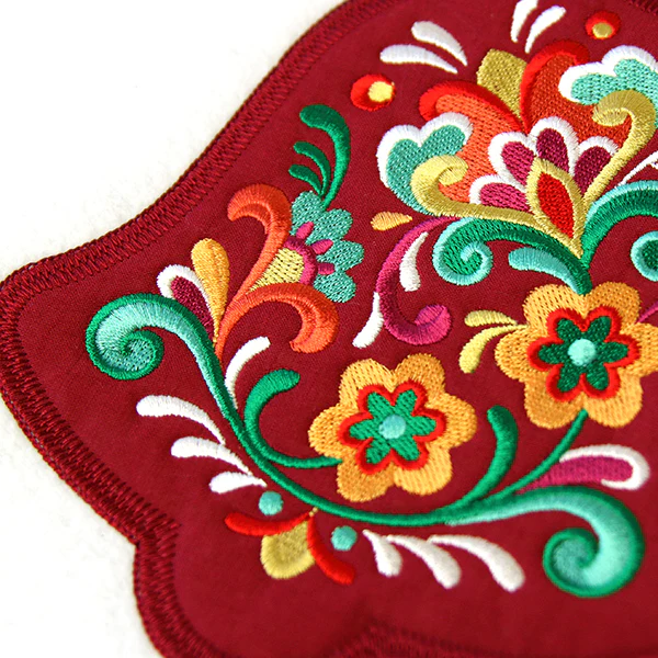 Christmas Rosemaling Bell (Heirloom Applique) - Image 2