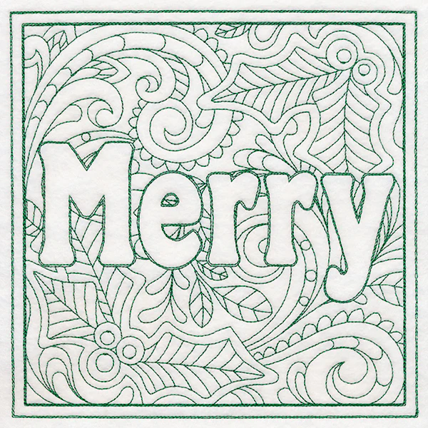 Christmas Spirit Quilting - Merry (Double Run)
