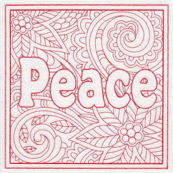 Christmas Spirit Quilting - Peace (Double Run)