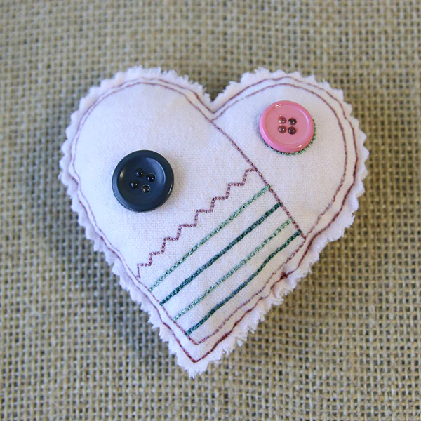 Christmas Stuffie - Heart (In-the-Hoop) - Image 3