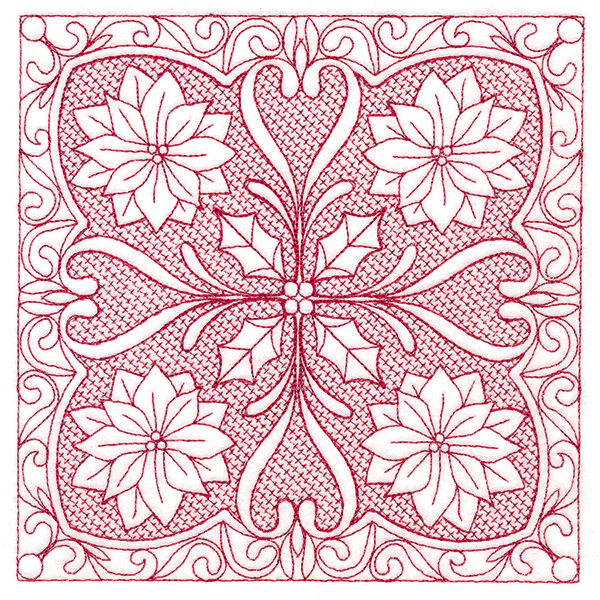 Christmas Traditions - Poinsettia (Trapunto) - Image 2