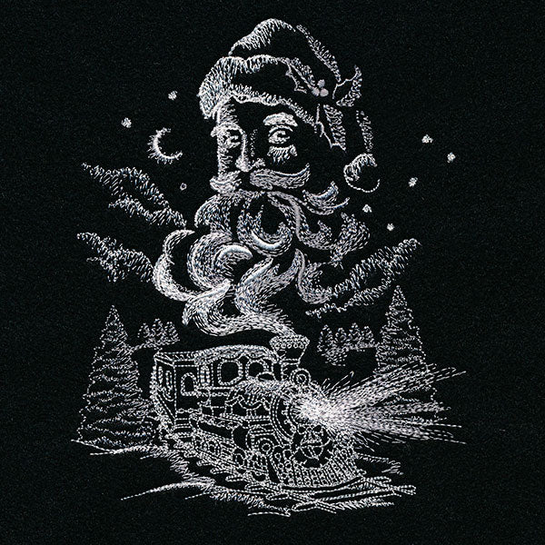 Christmas Train  and Old Saint Nick Scene - Image 5