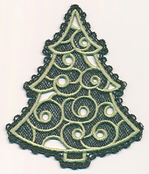 Christmas Tree (Battenburg Lace with Rayon) - Image 2