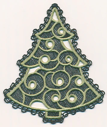 Christmas Tree (Battenburg Lace with Rayon) - Image 4