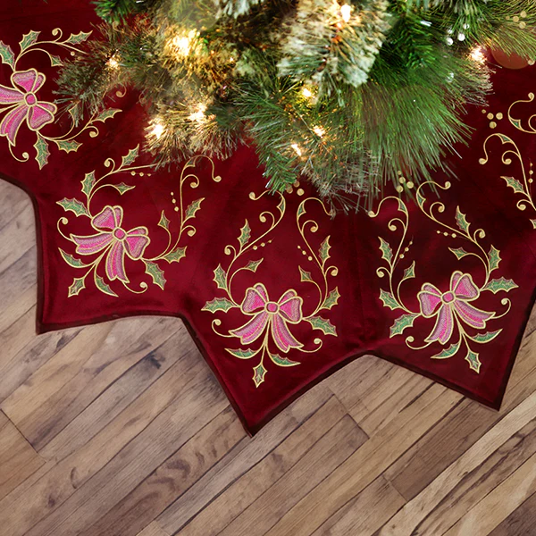 Christmas Tree Skirt Delights - Bow - Image 10
